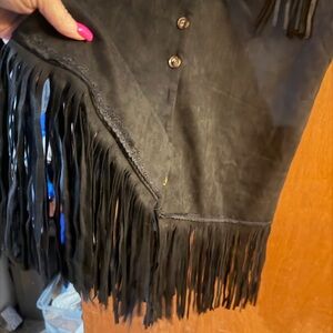 Black Fringe western dress